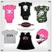 Crazy Baby Clothing White Scribble Skull Baby Beanie One Size in Black