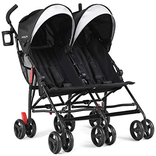CHEAP Baby Joy Double LightWeight Stroller, Travel Foldable Design, Twin Umbrella Stroller with