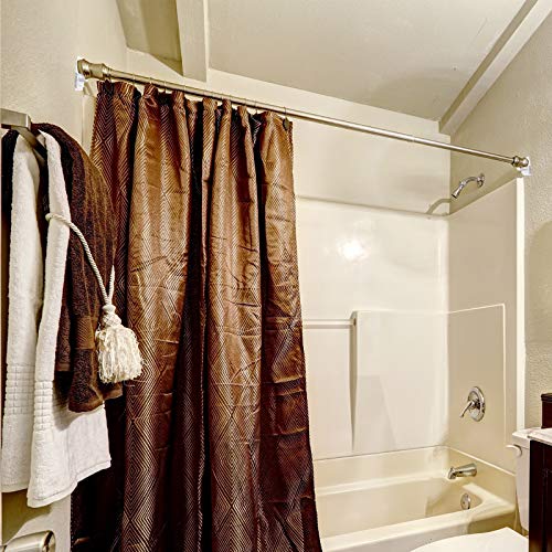 6 Piece Adhesive Shower Curtain Rod Holder, Adhesive Wall Mounted