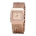 Ladies Square Crystal Bracelet Dress Wrist Watch for Women - Female Gold, Rose Gold, Silver