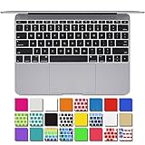 DHZ Black Keyboard Cover Silicone Skin for New Macbook 12