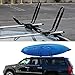 LEAGUE&CO 2 Pair J-Bar Rack Kayak Carrier Canoe Boat Paddle Board Surfboard Roof Top Mount on Car SUV Crossbar
