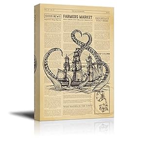 signwin Canvas Wall Art Newspaper Canvas Prints Home...