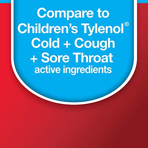 Basic Care Children's Cold, Cough & Sore Throat Oral Suspension, Bubblegum Flavor, 4 Fluid Ounce