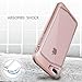 iPhone 8 plus Case, iPhone 7 plus Case, Clear Scratch Resistant Transparent Back Cover with TPU Rubber Shock Bumper for iPhone 8 plus & iPhone 7 plus Air Space Shockproof -Rose Gold