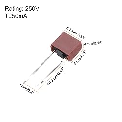 uxcell 30Pcs DIP Mounted Miniature Square Slow Blow