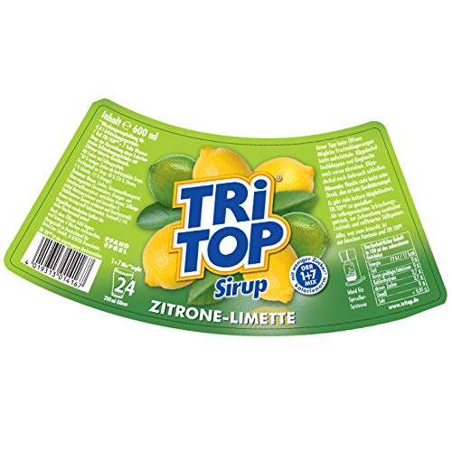 TRi TOP Getränkesirup Zitrone-Limette 1 x 600ml | Sirup für Wassersprudler | 1 Flasche ergibt ca. 5 Liter Erfrischungsgetränk – Bild 2