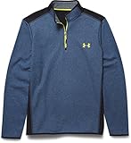 Under Armour Men's ColdGear Infrared Fleece 1/4 Zip, Petrol Blue (437), Medium