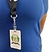 Clear Vinyl Plastic ID Badge Holder Straps with Snap & Eyelet Hole (Bulk 10 Pack) Easily Attach to Lanyards & Key Rings - Badge Strap Attachment for Badges - Snaps Tight, Easy to Open by Specialist ID