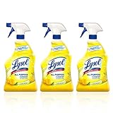 Lysol All Purpose Cleaner Spray, Lemon Breeze 32 oz (Pack of 3)