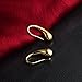 Auwer Elegant 100% 925 Sterling Silver Earrings for Women with 925 Silver Seal Antiallergic Stud Earring Fashion Jewelry (Gold)