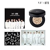 [VT COSMETICS] VT X BTS Collagen Pact 11g - Collagen Pact + Stickers + Poster (#23 Black)