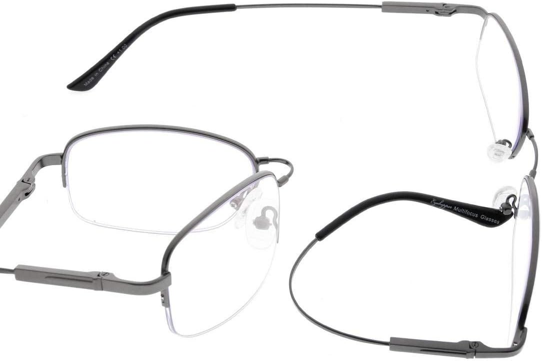 Black, 1.00 Eyekepper de vue Progressive 3 niveau vision Anti