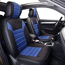 FH Group FB201BLUE102 Black Front Ultra Fine Seat Cushion Pad