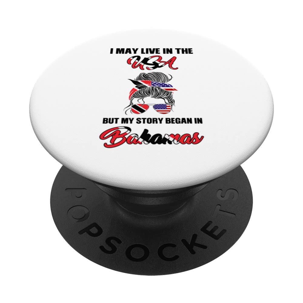 I may live in USA but story in Bahamas Trinidian Trinidad PopSockets Swappable PopGrip