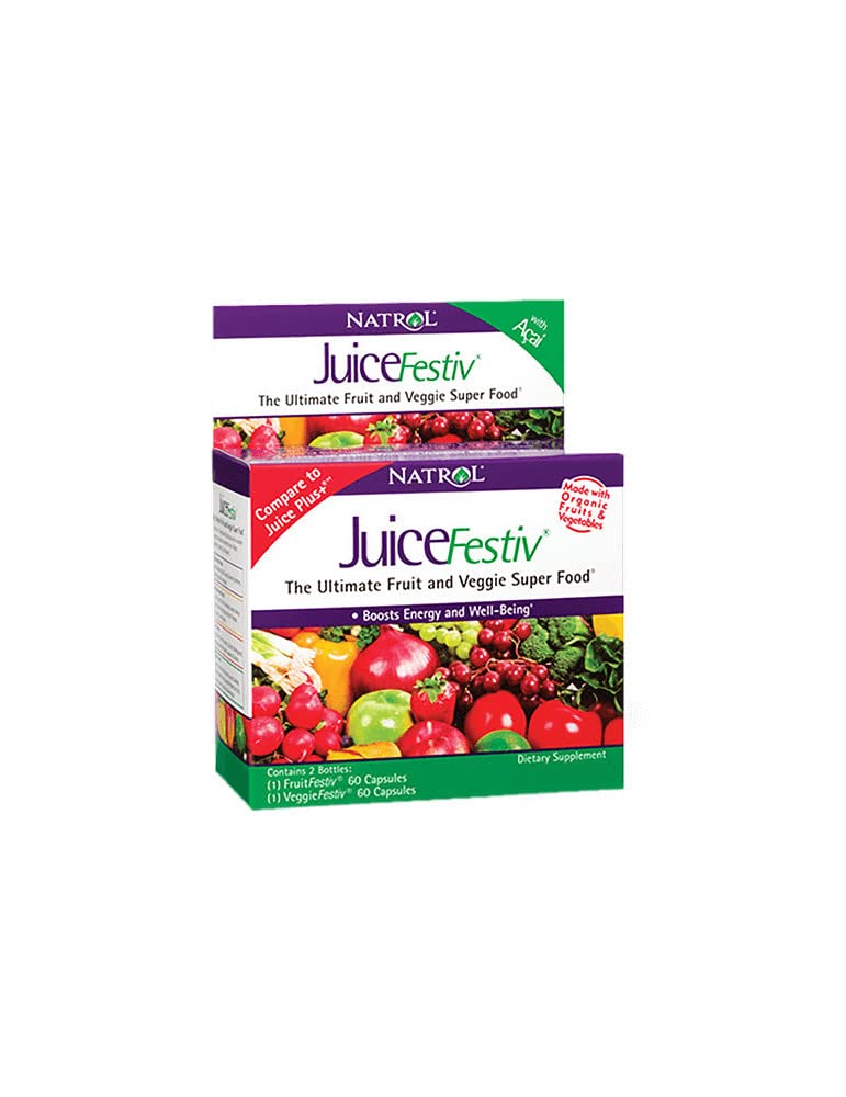 Natrol Juicefestiv And Veggiefestiv - Buy One Get One Free - 2 Ct - 60 Caps