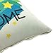 YOUR SMILE Perfect Day Cotton Linen Square Decorative Throw Pillow Case Cushion Cover 18x18 Inch(45CM*45CM) (YS050609)