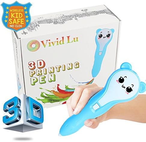3D Pen 3D Printing Pen 3D Doodle Pen with Low Temperature(PCL),Safe,Non-toxic,odorless Birthday for kids girls boys 3D Arts &amp; Crafts Drawing + PCL Filaments, Wireless,Rechargeable battery+more extras
