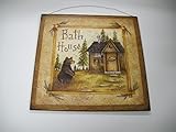 Bear Bath House Wooden Bathroom Wall Art Sign Cabin Lodge Lake Decor Camper