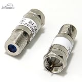 Ancable F-Type Cable TV in-line Voltage Blocking Capacitor DC Block 2-Pack