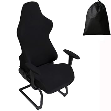 Ljngg Office Computer Game Chair Cover Armchair Gaming Chair Stretch Protector Slipcover Arm Rest Cover Black