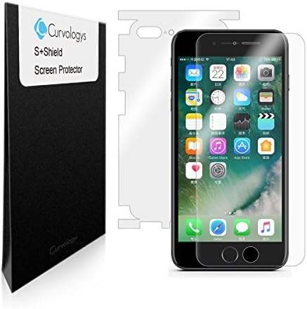 iPhone 7 Screen Protector [Full Screen Coverage][Case Friendly], Curvologys S+Shield Apple iPhone 7 Anti-Fingerprint Scratch-proof Ultra HD Film - Lifetime Replacements