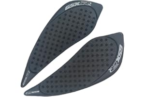 ZXXM Black Gas Fuel Tank Pad Traction Side Fuel Knee Grip Decal Compatible with Suzuki GSXR 1000 2009-2016