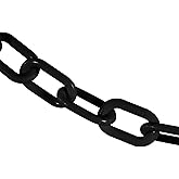 Mr. Chain Heavy Duty Plastic Barrier Chain, Black, 2-Inch Link Diameter, 25-Foot Length (51003-25)