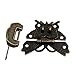 BQLZR Chinese Vintage Lock Latch Butterfly Buckle Clasp With Lucky Lock/Key for Cabinet Jewelry Box
