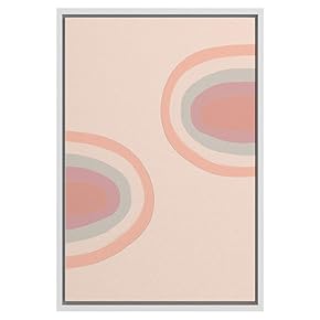 SIGNWIN Framed Canvas Wall Art Nordic Rainbow Canvas...