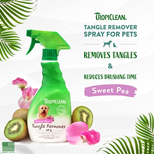 TropiClean Sweet Pea Cat & Dog Detangler Spray Dematting Dog
