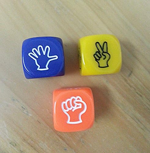 3 X Rock Paper Scissors Dice Game Hen Party Novelty Gift