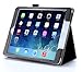 iPad Air 2 Case, i-Blason Slim Leathe Book Stand Cover Case for Apple iPad Air 2 (iPad 6) 9.7 Inch iOS 8 Tablet, BLACK (Smart Cover Auto Sleep / wake, Hand Strap, ID Holder, Bonus Stylus Pen)Black (IPADAIR2-1FOLD-BLACK)