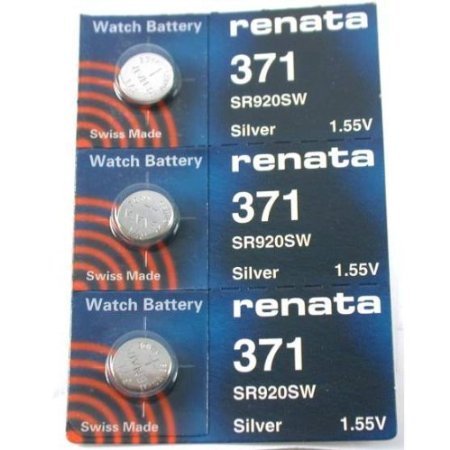 #371 Renata Watch Batteries 3Pcs