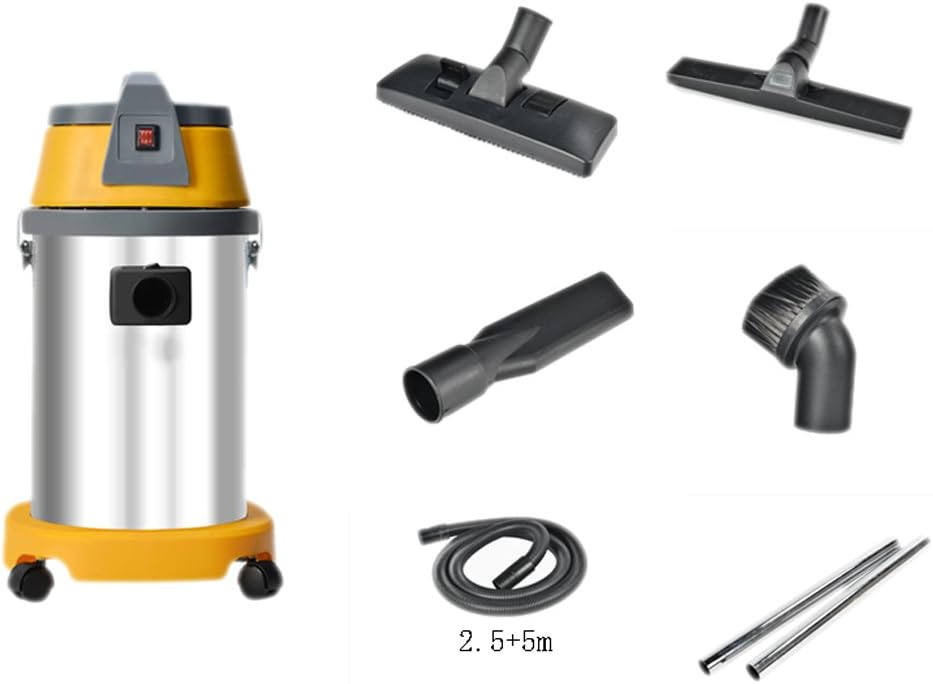 YLLXX Household Barrel Vacuum Cleaner High Power 30L Hotel Car Wash Special Vacuum Suction Machine Vacuum Cleaner (36*75Cm)