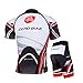 ZEROBIKE Men's Short Sleeve Cycling Jersey 3D Padded Shorts Sportswear Suit Set Breathable Quick Dry