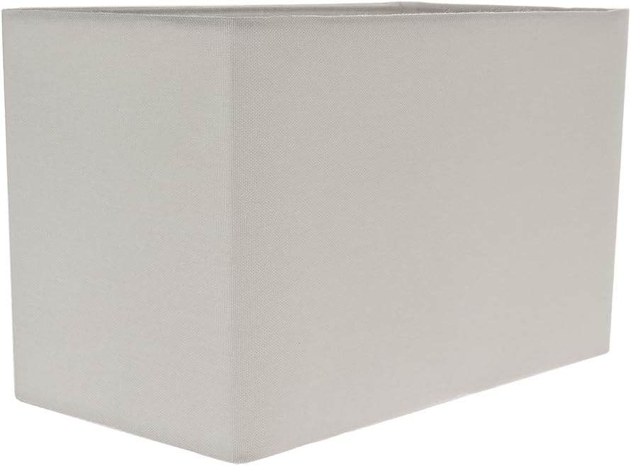 Contemporary and Stylish Dove Grey Linen Fabric Rectangular Lamp Shade for Wall Ceiling or Table - Image 4