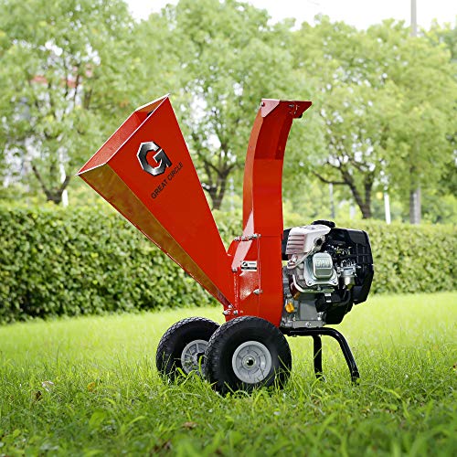 GreatCircleUSA Mini Wood Chipper Shredder Mulcher Kohler Engine 6.5 HP