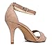J. Adams Dove Ankle Strap Womens Stiletto For Women Sexy - Open Toe Strappy Heels, Wedding Shoes For Bride, Summer Heels and Bridal Shoes