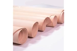 WUTA Full Grain Veg Tanned Leather Piece Pre-Cut 100% Handmade DIY Genuine Leather Fabric Cowhide/Tooling Carving Dying Leath