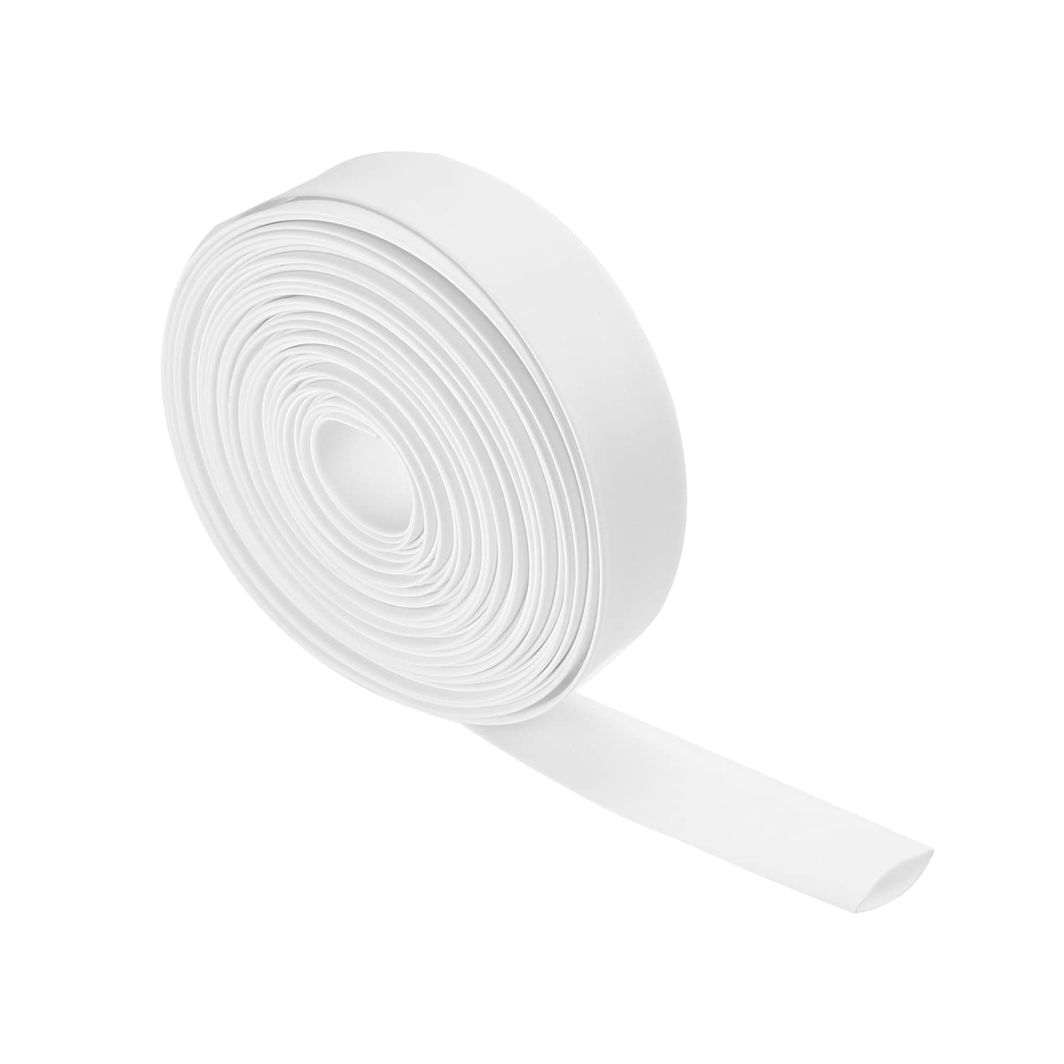 Othmro 1pc Heat Shrink Tubing, 16mm ID Shrink Tube Electric Insulation Tube, 2:1 Ratio Heat Shrink Sleeving Cable Protector—White (Length: 10m)