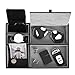 JS NOVA JUNS Valet Tray, 5 Compartments PU Leather Dresser Valet Organizer for Watches and Jewelry