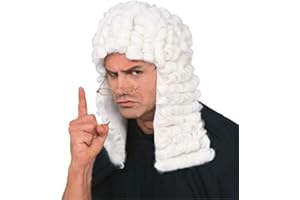 RUBIES Rubie's Costume Retro Judge Wig, White, One Size