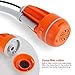 INTEY Portable Camping Shower, Outdoor Handheld Shower Kit for Camping, Beach, Pool, Pump Camping Shower, Orange