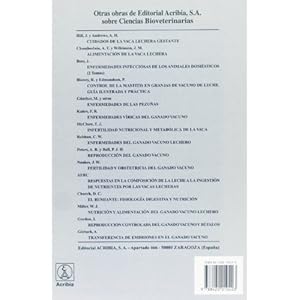 Sanidad del Ganado Vacuno Lechero (Spanish Edition)