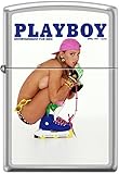 Zippo Playboy April 1991 Cover Satin Chrome Windproof Lighter NEW