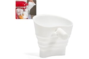 WATNTOW Flour Funnel for Mixer, Silicone Stand Mixer Attachment, Perfect for Egg Liquid and Both Flour, Enables Guided Pourin