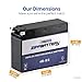 Zipp Battery 4B-BS Maintenance Free Replacement Battery for Suzuki and Yamaha Motorcycle: 12 Volts, .3 Amps, 2.3 Ah, Tab Terminal