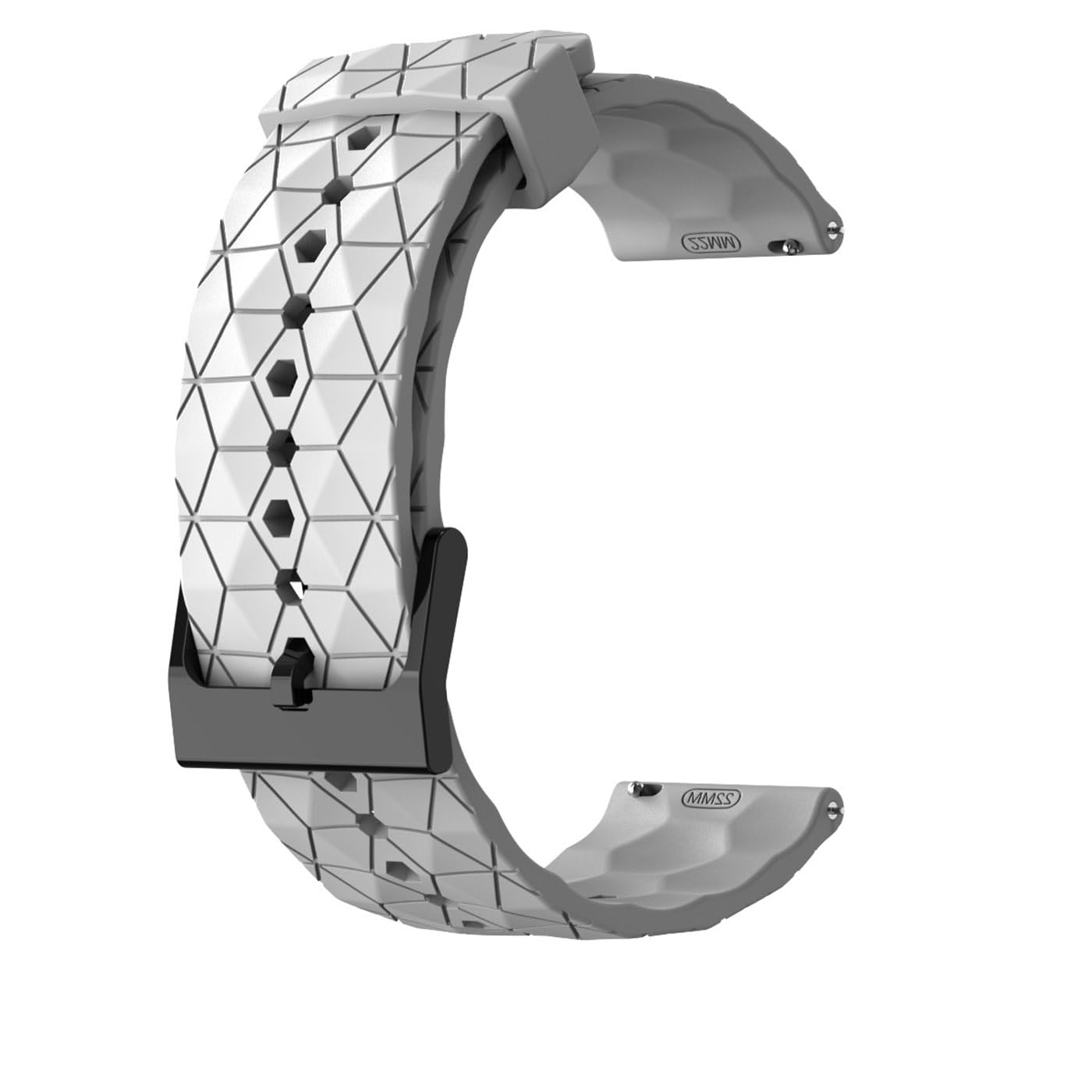 JYMYI Silicone Smart Watch Band for Amazfit GTR 47mm Wrist Straps, 22mm Armband Bracelet Wristband for Amazfit GTR 3 Pro/GTR 3/GTR 2e/Amazfit 3 Stratos/2 Stratos/Zepp Z Mens Watch Strap (white)