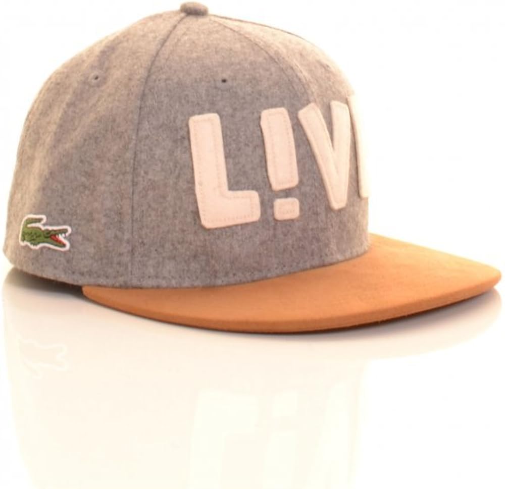 lacoste flat peak cap